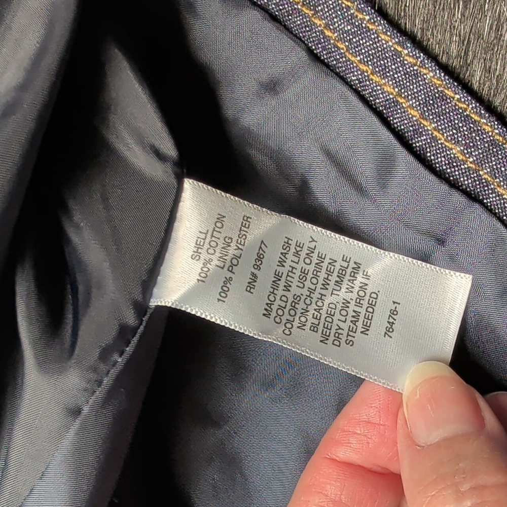 Liz Claiborne NWT 14 Denim Jacket Dressy Ladies Coat - Picture 5 of 11
